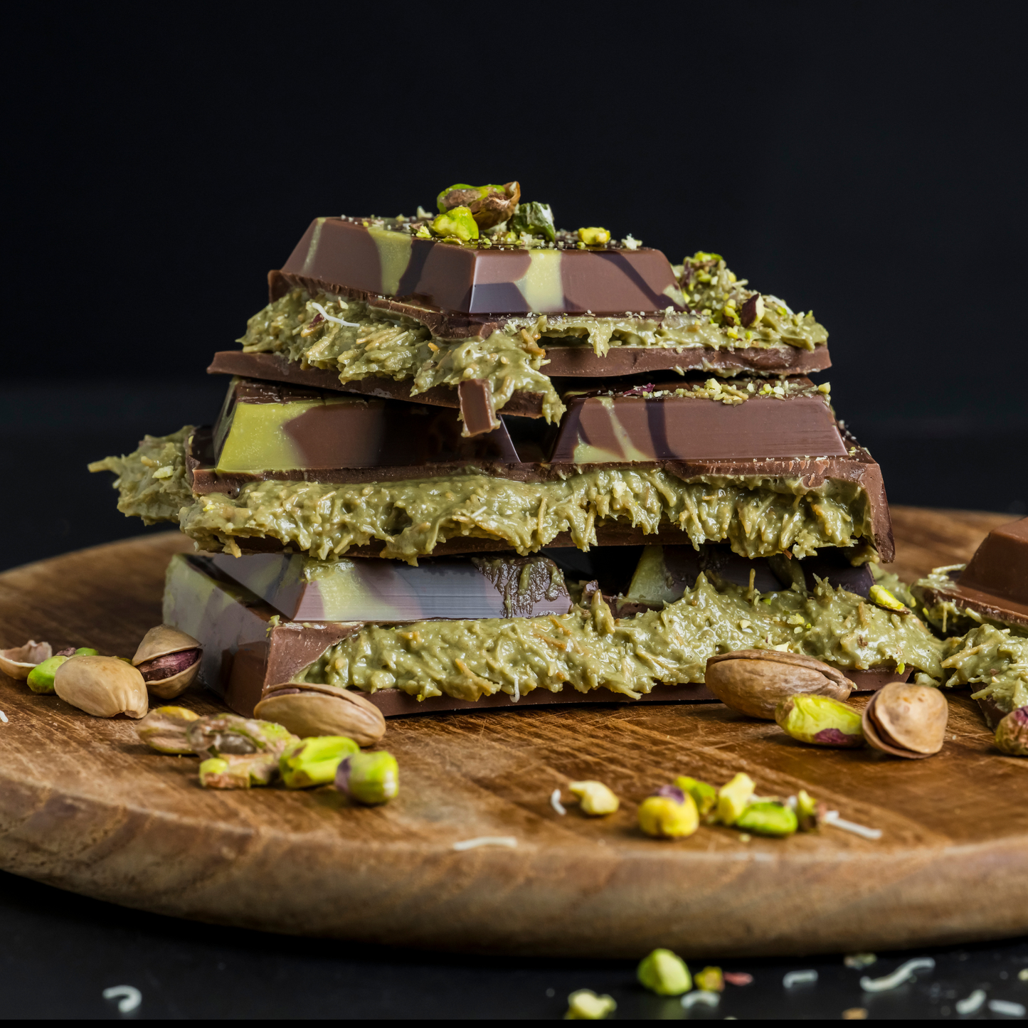 XXL 1 KILO Barre de chocolat Dubai | Super croquante avec des pistaches